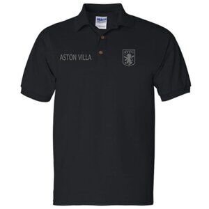 Aston Villa black and grey polo men